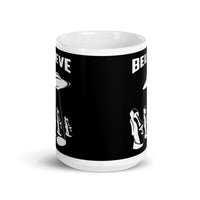 Easter Island Abduction White glossy mug