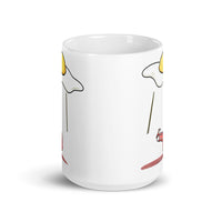 Bacon Abduction 2 White glossy mug