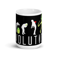 Alien Evolution White glossy mug