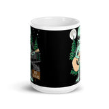 No Aliens White glossy mug