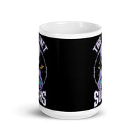 This Planet Sucks White glossy mug