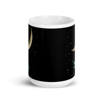 Alien Moon Swing White glossy mug