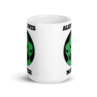 Alien Lives Matter White glossy mug