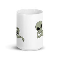 Sexy Alien White glossy mug