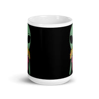 Alien Taco White glossy mug