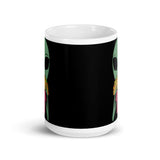 Alien Taco White glossy mug