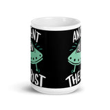 Ancient Alien Theorist White glossy mug