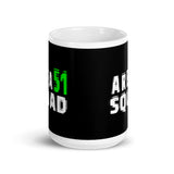 Area 51 Squad White glossy mug