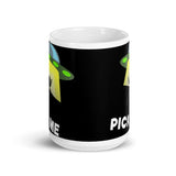 Pick Me (UFO) White glossy mug