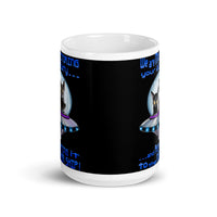 Monitoring Your Activity White glossy mug