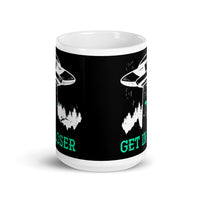 Get in Loser White glossy mug