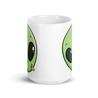 Silly Alien White glossy mug