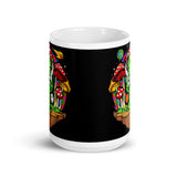 Alien Mushrooms White glossy mug