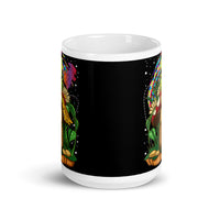 Alien Mushrooms 2 White glossy mug