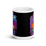 Alien Mushrooms 3 White glossy mug