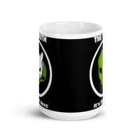 The Truth (Alien Cat) White glossy mug