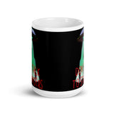 Don't Talk to Strangers White glossy mug