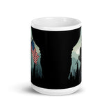 American Bigfoot White glossy mug