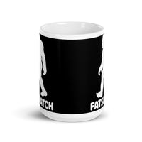 Fatsquatch White glossy mug