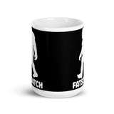 Fatsquatch White glossy mug