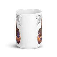 Tatsquatch White glossy mug