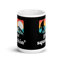 Gone Squatchin' White glossy mug