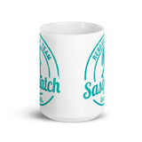 Sasquatch Research Team White glossy mug