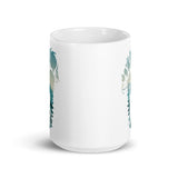 Bigfoot Print White glossy mug