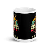 Nevada Bigfoot White glossy mug