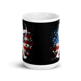 American Bigfoot White glossy mug