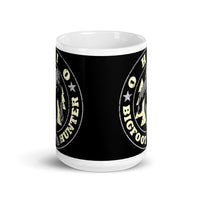 Ohio Bigfoot Hunter White glossy mug