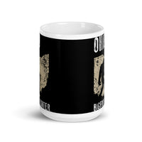 Ohio Bigfoot Hunter 2 White glossy mug