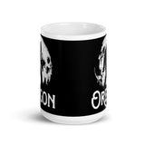 Bigfoot Oregon White glossy mug