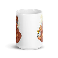 High Bigfoot White glossy mug