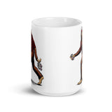 USA Bigfoot White glossy mug