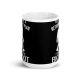 Bigfoot Retirement Plan White glossy mug