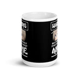 Talking About Anime White glossy mug