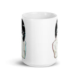 Sad Anime Girl White glossy mug