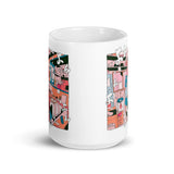 Retro Anime White glossy mug