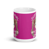 Just a Girl Who Loves Anime 4 White glossy mug