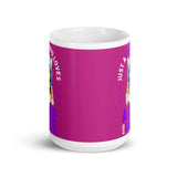 Just a Girl Who Loves Anime & Ramen 2 White glossy mug