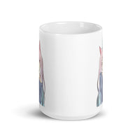 Anime Unicorn White glossy mug