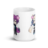 Kawaii Chibi White glossy mug