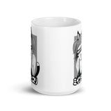 Waifu Material White glossy mug