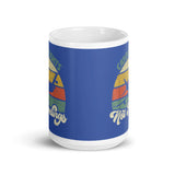 Catch Flights Not Feelings 2 White glossy mug