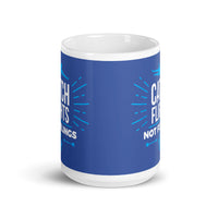 Catch Flights Not Feelings 11 White glossy mug