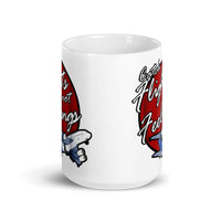 Catch Flights Not Feelings 21 White glossy mug