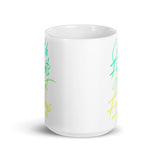 Catch Flights Not Feelings 35 White glossy mug