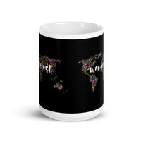 Wanderlust White glossy mug