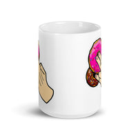 Donut Shocker White glossy mug